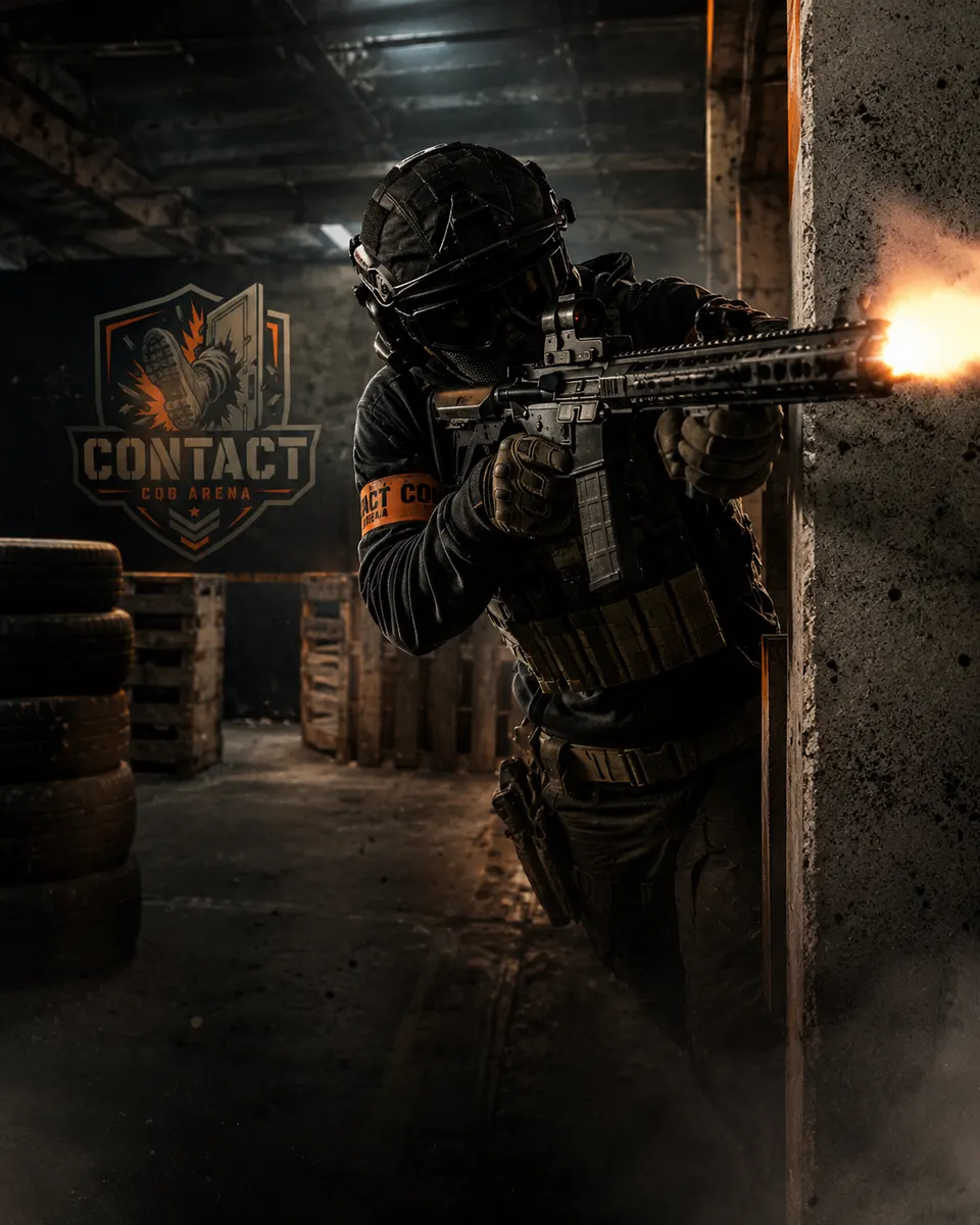 Airsoft CQB action shot